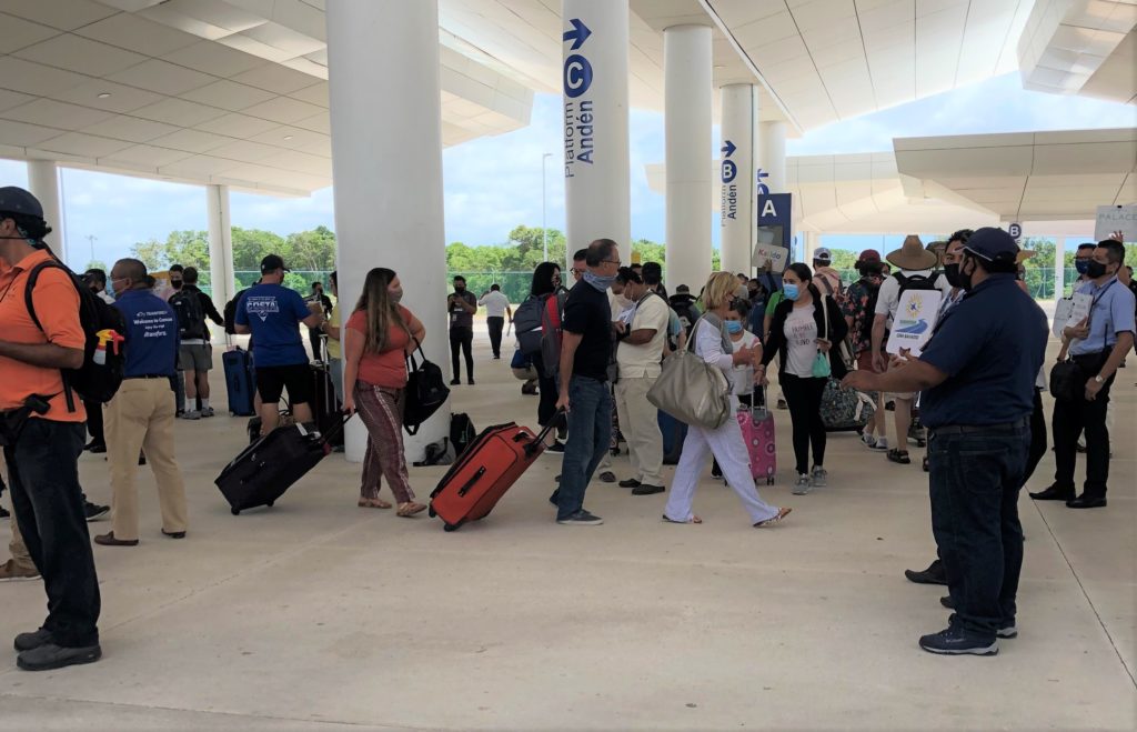 Airport in Cancun, Mexico